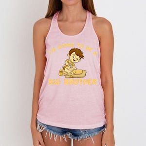 I'm Going to be a Big Brother Baby Bro Women's Knotted Racerback Tank