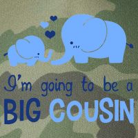 I'm Going To Be A Big Cousin Boy Elephant Legacy Tie Dye Trucker Hat
