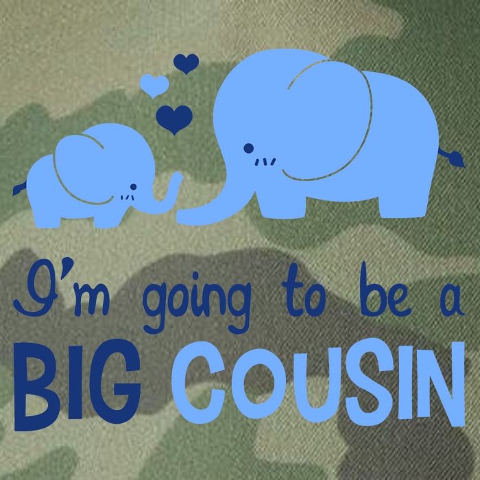 I'm Going To Be A Big Cousin Boy Elephant Legacy Tie Dye Trucker Hat