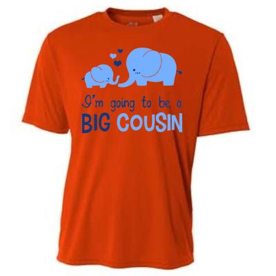 I'm Going To Be A Big Cousin Boy Elephant Cooling Performance Crew T-Shirt