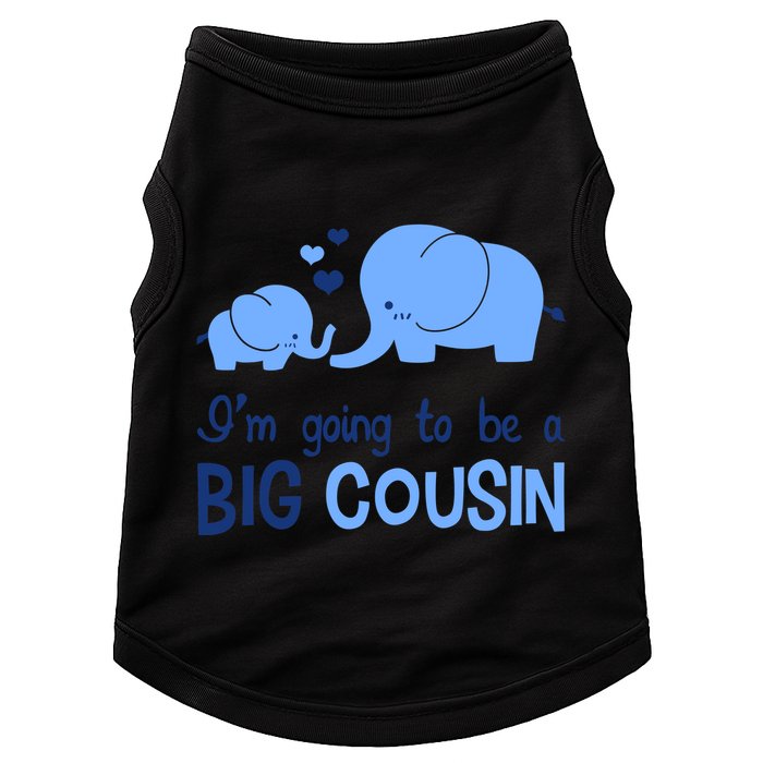 I'm Going To Be A Big Cousin Boy Elephant Doggie Tank