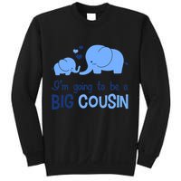 I'm Going To Be A Big Cousin Boy Elephant Sweatshirt