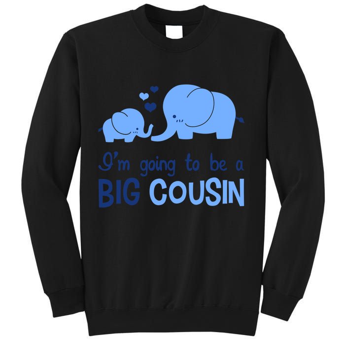 I'm Going To Be A Big Cousin Boy Elephant Sweatshirt