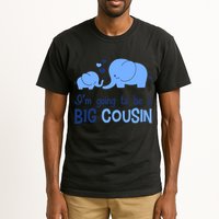 I'm Going To Be A Big Cousin Boy Elephant Tall T-Shirt