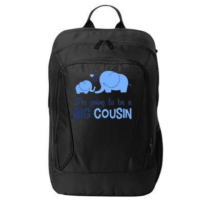 I'm Going To Be A Big Cousin Boy Elephant City Backpack