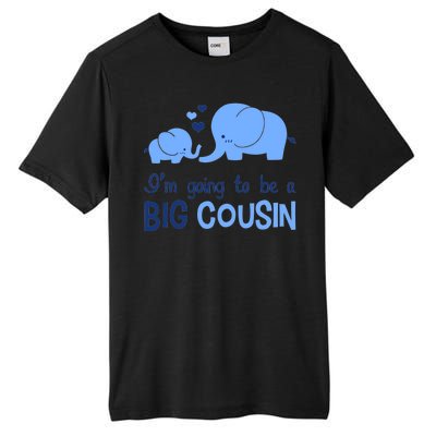 I'm Going To Be A Big Cousin Boy Elephant Tall Fusion ChromaSoft Performance T-Shirt