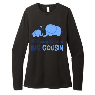 I'm Going To Be A Big Cousin Boy Elephant Womens CVC Long Sleeve Shirt