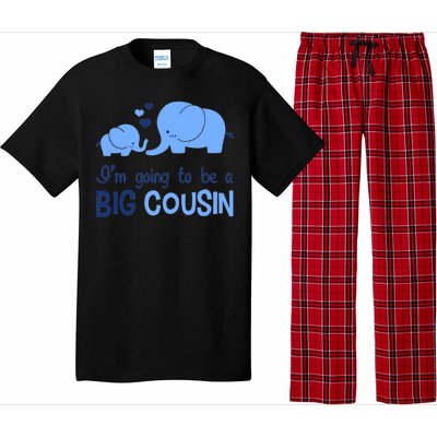 I'm Going To Be A Big Cousin Boy Elephant Pajama Set