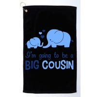 I'm Going To Be A Big Cousin Boy Elephant Golf Towel