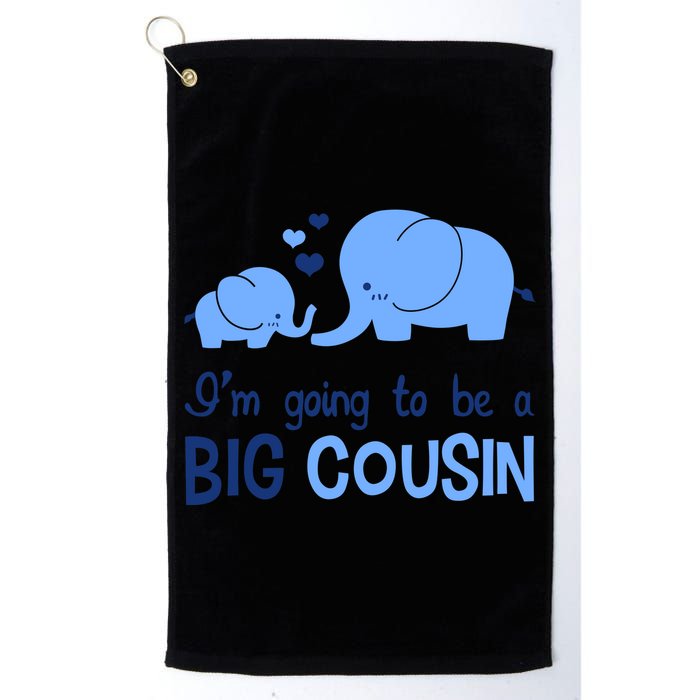 I'm Going To Be A Big Cousin Boy Elephant Golf Towel