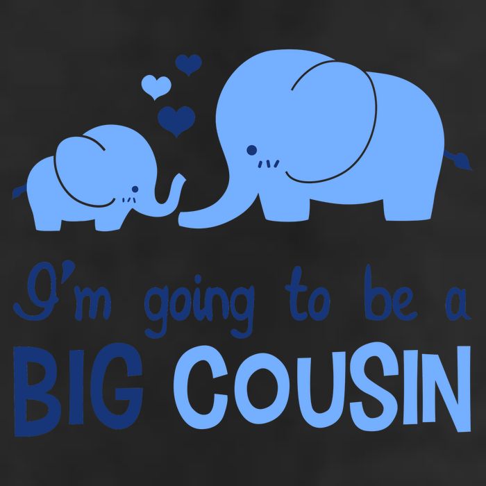 I'm Going To Be A Big Cousin Boy Elephant Golf Towel