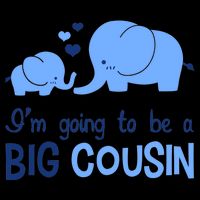I'm Going To Be A Big Cousin Boy Elephant Wool Snapback Cap