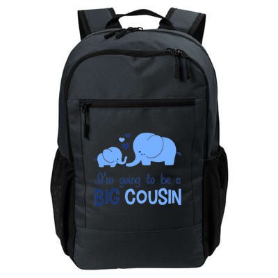 I'm Going To Be A Big Cousin Boy Elephant Daily Commute Backpack