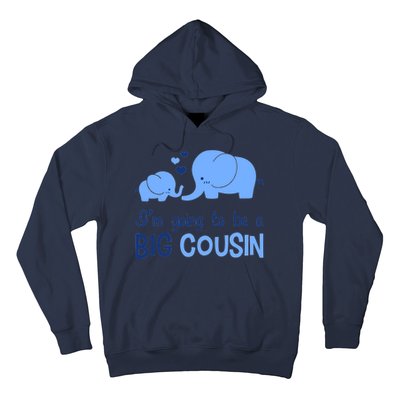 I'm Going To Be A Big Cousin Boy Elephant Hoodie