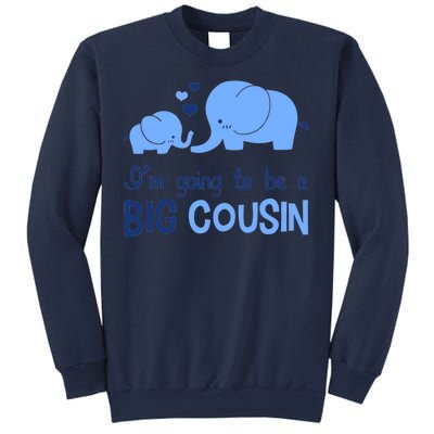 I'm Going To Be A Big Cousin Boy Elephant Sweatshirt