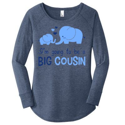 I'm Going To Be A Big Cousin Boy Elephant Women's Perfect Tri Tunic Long Sleeve Shirt