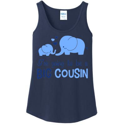 I'm Going To Be A Big Cousin Boy Elephant Ladies Essential Tank