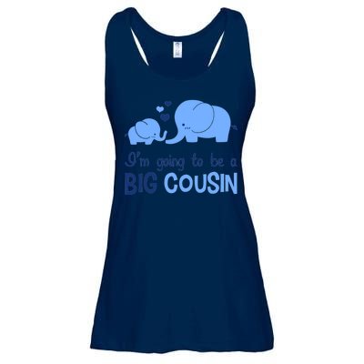 I'm Going To Be A Big Cousin Boy Elephant Ladies Essential Flowy Tank