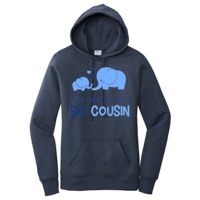 I'm Going To Be A Big Cousin Boy Elephant Women's Pullover Hoodie