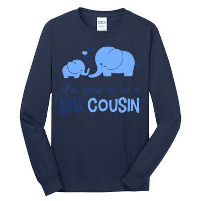 I'm Going To Be A Big Cousin Boy Elephant Tall Long Sleeve T-Shirt