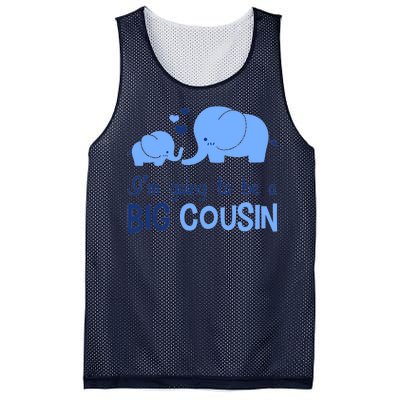 I'm Going To Be A Big Cousin Boy Elephant Mesh Reversible Basketball Jersey Tank