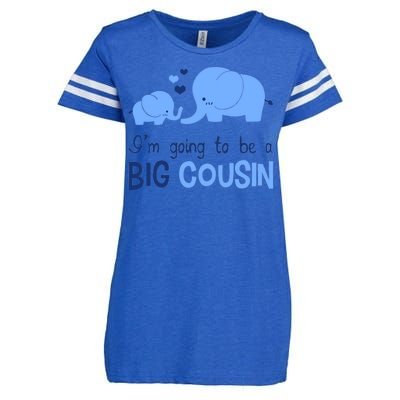 I'm Going To Be A Big Cousin Boy Elephant Enza Ladies Jersey Football T-Shirt