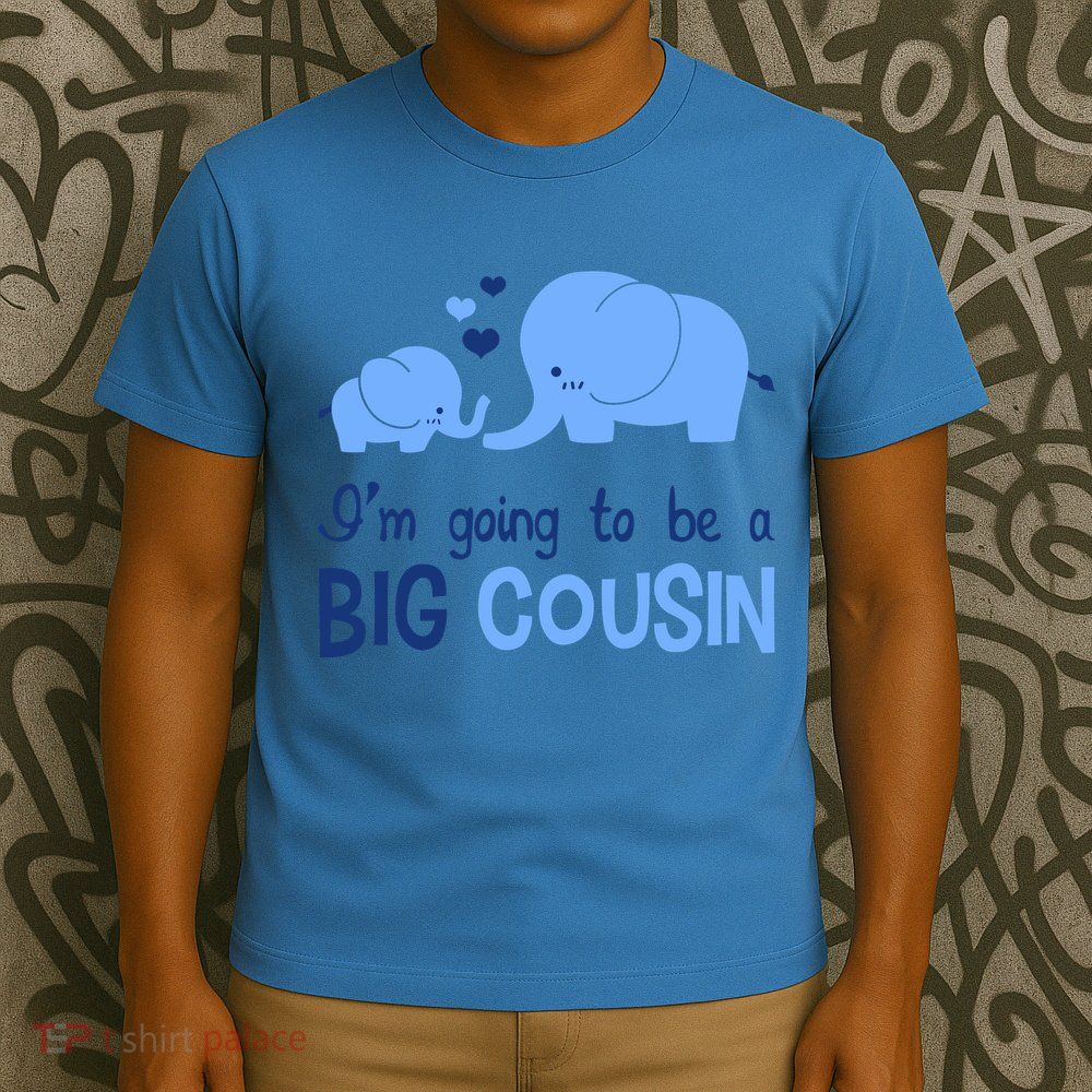 I'm Going To Be A Big Cousin Boy Elephant T-Shirt