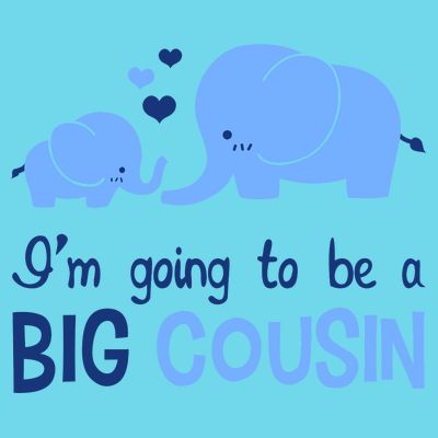 I'm Going To Be A Big Cousin Boy Elephant T-Shirt