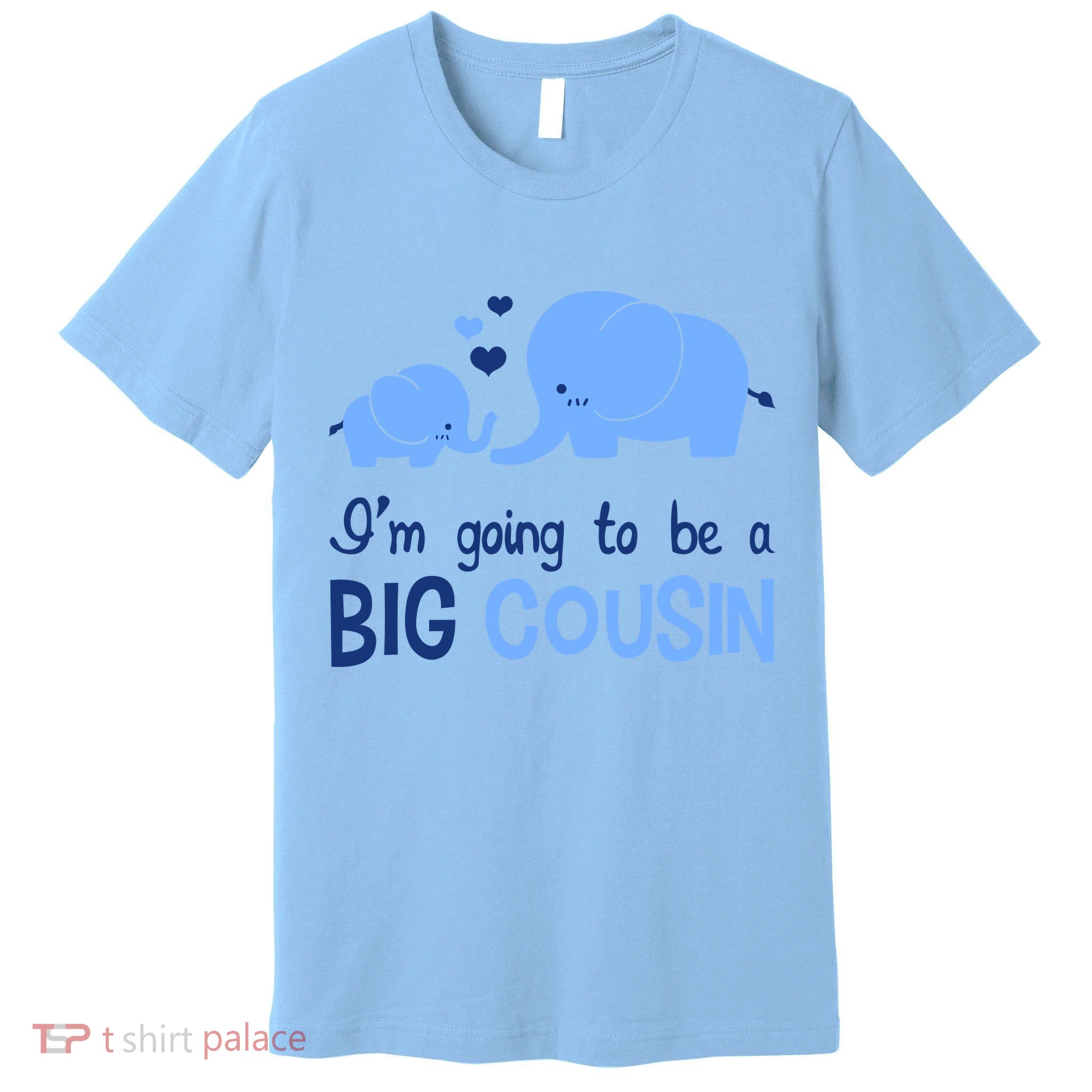I'm Going To Be A Big Cousin Boy Elephant Premium T-Shirt