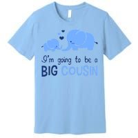 I'm Going To Be A Big Cousin Boy Elephant Premium T-Shirt