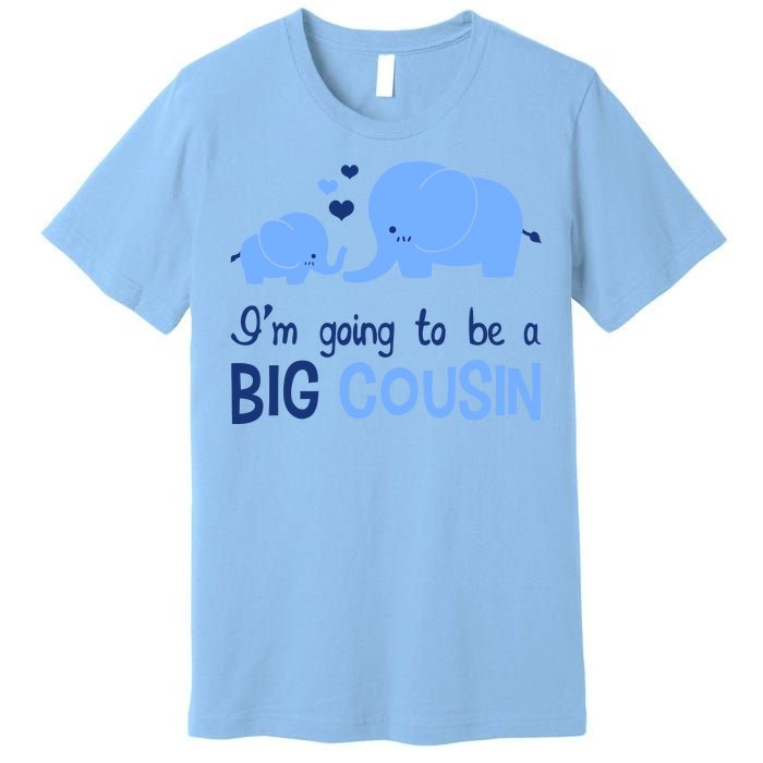 I'm Going To Be A Big Cousin Boy Elephant Premium T-Shirt