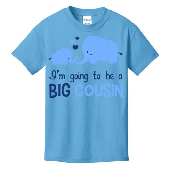 I'm Going To Be A Big Cousin Boy Elephant Kids T-Shirt