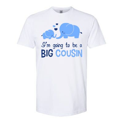 I'm Going To Be A Big Cousin Boy Elephant Softstyle CVC T-Shirt