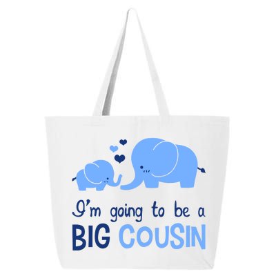 I'm Going To Be A Big Cousin Boy Elephant 25L Jumbo Tote