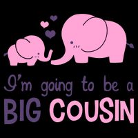I'm Going To Be A Big Cousin Girl Elephant City Backpack