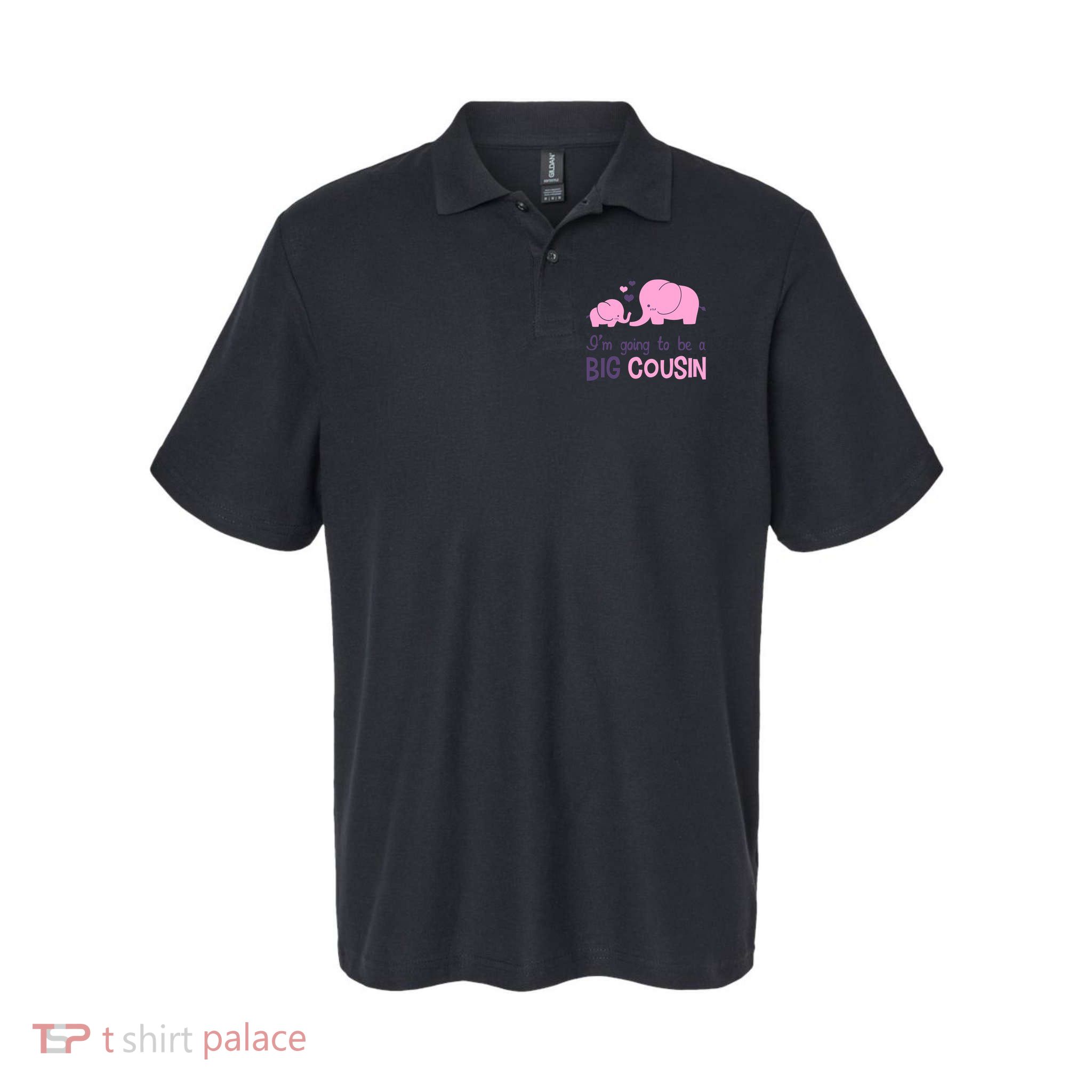 I'm Going To Be A Big Cousin Girl Elephant Polo