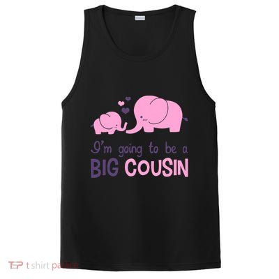 I'm Going To Be A Big Cousin Girl Elephant PosiCharge Competitor Tank