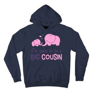 I'm Going To Be A Big Cousin Girl Elephant Tall Hoodie