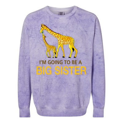 I'm Going To Be A Big Sister Colorblast Crewneck Sweatshirt