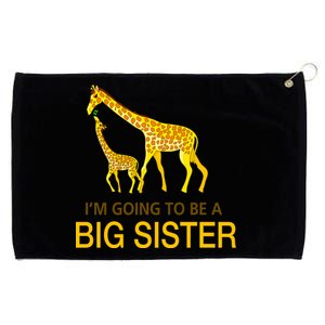 I'm Going To Be A Big Sister Grommeted Golf Towel