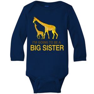 I'm Going To Be A Big Sister Baby Long Sleeve Bodysuit