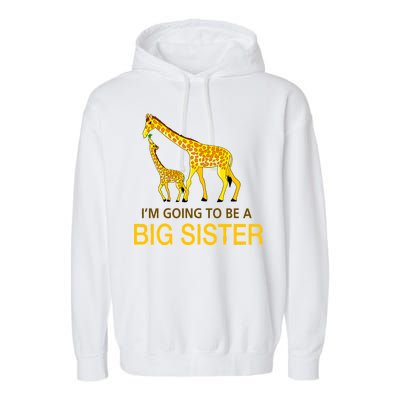 I'm Going To Be A Big Sister Garment-Dyed Fleece Hoodie