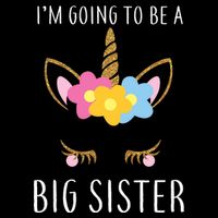 I'm Going To Be A Big Sister Cute Unicorn Impact Tech Backpack