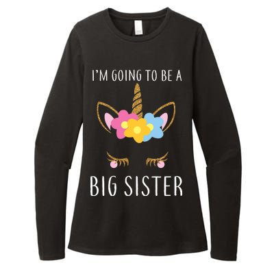 I'm Going To Be A Big Sister Cute Unicorn Womens CVC Long Sleeve Shirt