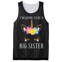 I'm Going To Be A Big Sister Cute Unicorn Mesh Reversible Basketball Jersey Tank