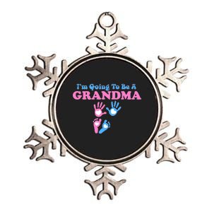 I'm Going To Be A Grandma Grandchild Baby Metallic Star Ornament