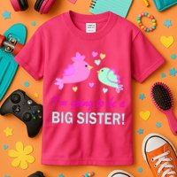 I'm Going to Be Big Sister Bird Kids T-Shirt
