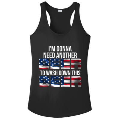 I'm Gonna Need Another Beer to Wash Down This Beer Ladies PosiCharge Competitor Racerback Tank