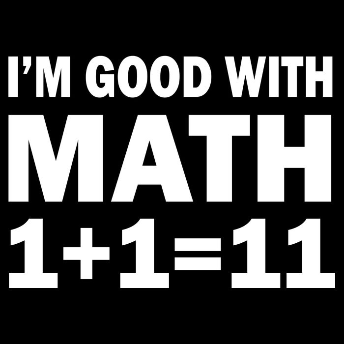 I'm GOOD with Math 1 Plus 1 Plus 11 7-Panel Snapback Hat