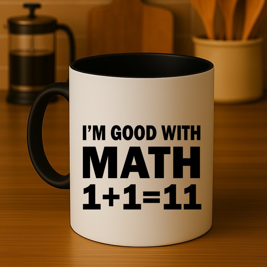 I'm GOOD with Math 1 Plus 1 Plus 11 Mug